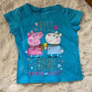 🐠2/$10🐠 Girls peppa pig 🐷 tee.